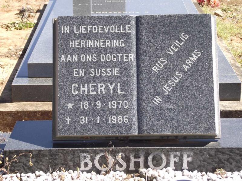 BOSHOFF Cheryl 1970-1986