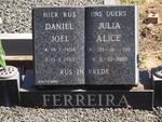 FERREIRA Daniel Joël 1906-1983 & Julia Alice 1911-1988