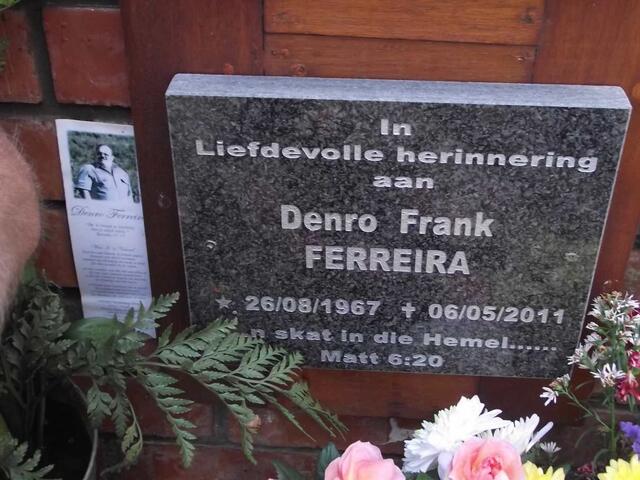 FERREIRA Denro Frank 1967-2011
