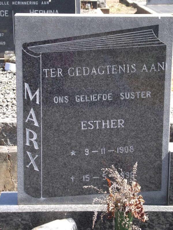 MARX Esther 1908-1990