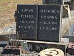 WYK Alwyn Petrus, van 1918-1977 & Gertruida Susanna 1916-1999