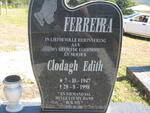 FERREIRA Clodagh Edith 1947-1998
