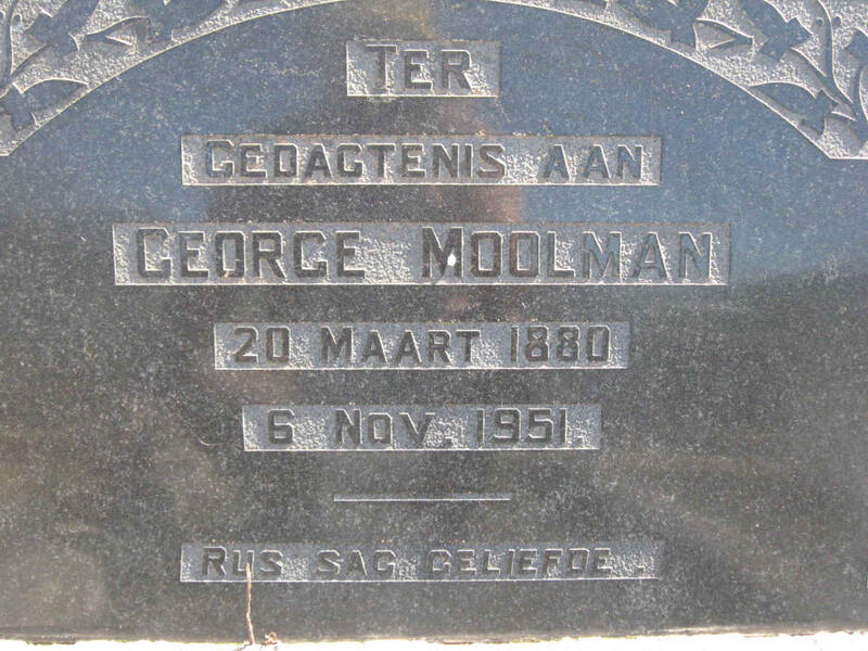 MOOLMAN George 1880-1951