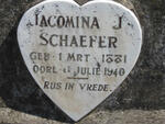 SCHAEFER Jacomina J. 1881-1940