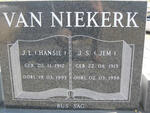 NIEKERK J.L., van  1912-1993 & J.S. 1913-1998