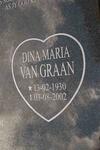 GRAAN Dina Maria, van 1930-2002