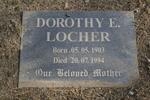 LOCHER Dorothy E. 1903-1994