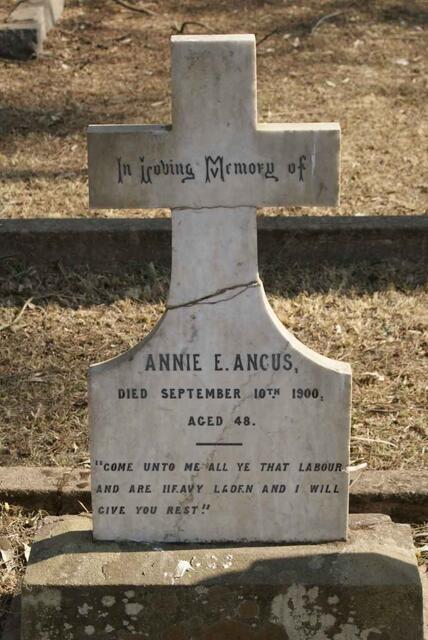 ANGUS Annie E. -1900