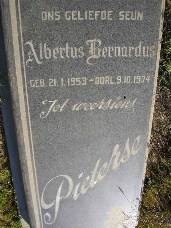 PIETERSE Albertus Bernardus 1953-1974