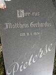 PIETERSE Mattheus Gerhardus 1924-