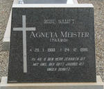 MEISTER Agneta nee SVÄRD 1900-1986
