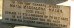 MALAN Maria Magdalena nee CILLIÉ -1920