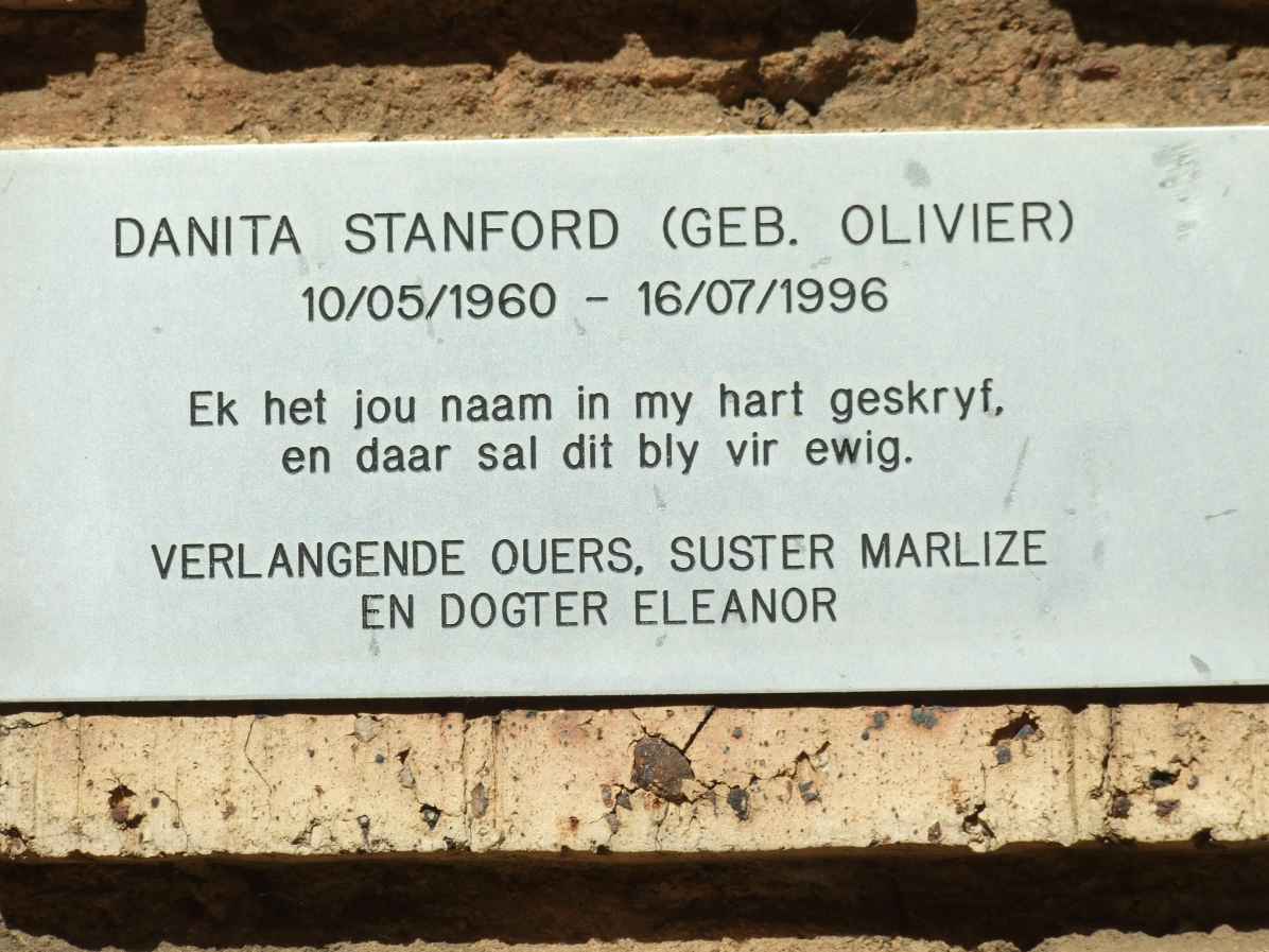 STANFORD Danita nee OLIVIER 1960-1996