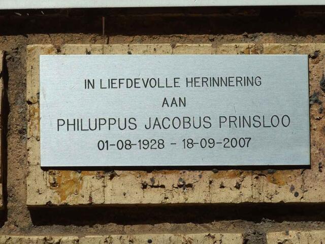 PRINSLOO Philuppus Jacobus 1928-2009
