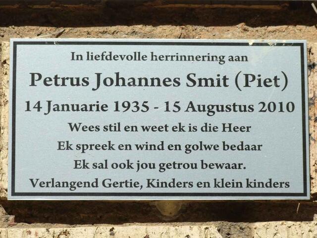 SMIT Petrus Johannes 1935-2010