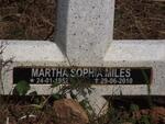 MILES Martha Sophia 1952-2010