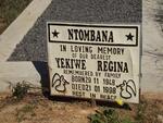 NTOMBANA Yekiwe Regina 1948-1998