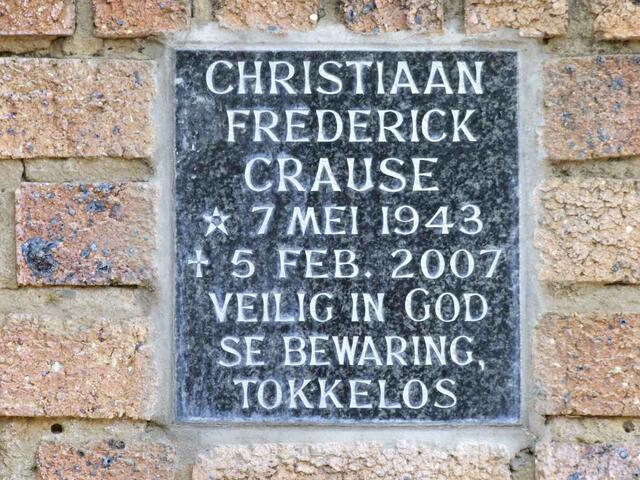 CRAUSE Christiaan Frederick 1943-2007