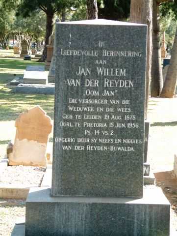 REYDEN Jan Willem, van der 1878-1956