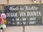 ROOYEN Duggie, van 1923-2001