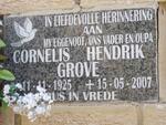 GROVE Cornelis Hendrik 1925-2007