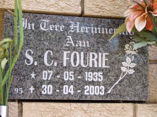 FOURIE S.C. 1935-2003