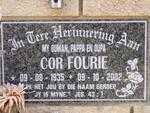 FOURIE Cor 1935-2002
