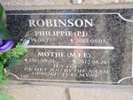 ROBINSON P.J. 1939-2008 & M.E.E. 1941-2012