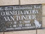 TONDER Cornelia Jacoba, van 1939-2004