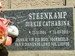 STEENKAMP Dirkie Catharina 1934-2011