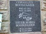 BOONZAAIER Cornelius 1951-2008 & Ester Maria 1944-2009