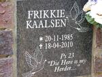 KAALSEN Frikkie 1985-2010