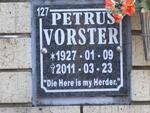 VORSTER Petrus 1927-2011