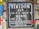 STRYDOM Jan 1934-2011 & Marie 1938-
