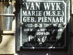 WYK M.S.E., van nee PIENAAR 1929-2004 :: UYS A.C. 1934-2010