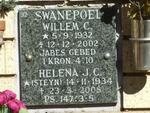 SWANEPOEL Willem C. 1932-2002 & Helena J.C. STEYN 1934-2008