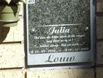 LOUW Julia 1934-2009
