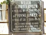 JONKER Willem Albertus 1939-2008 & Yvonne 1944-2008