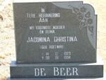 BEER Jacomina Christina, de nee HOFFMAN 1929-1994