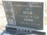 BRITZ Sampie 1913-2006 & Bettie 1918-2003