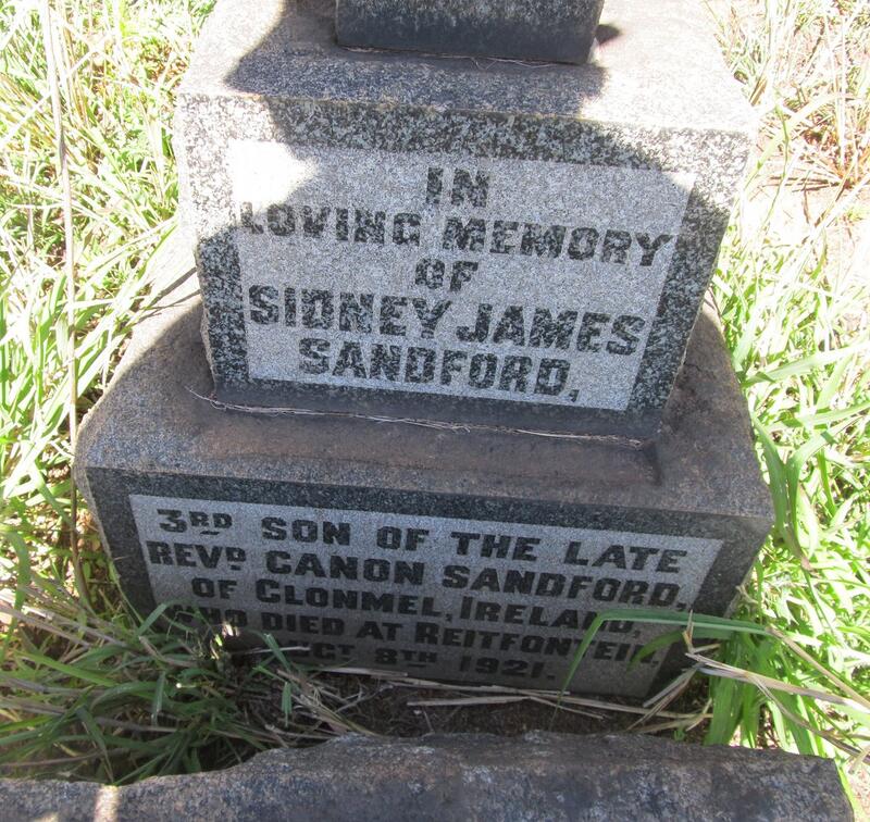 SANDFORD Sidney James -1921