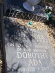 HENNING Louis Johannes 1922-1991 & Dorothy Ada 1925-199?
