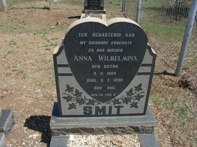 SMIT Anna Wilhelmina nee BOTHA 1902-1968