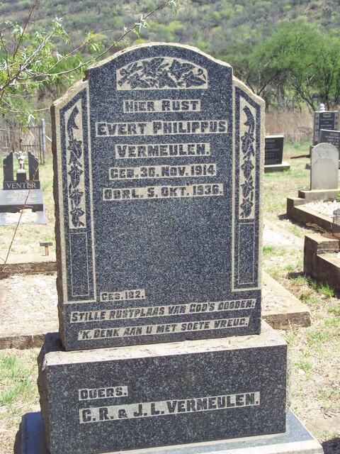VERMEULEN Evert Philippus 1914-1936