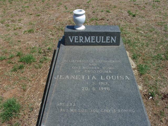 VERMEULEN Jeanetta Louisa 1913-1998