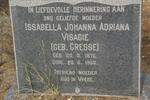 VISAGIE Issabella Johanna Adriana nee GRESSE 1875-1956