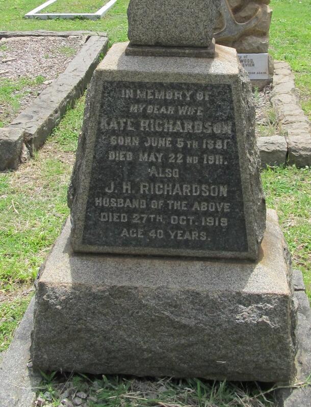RICHARDSON J.H. -1919 & Kate 1881-1911