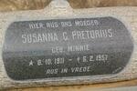 PRETORIUS Susanna C. nee MINNIE 1911-1957