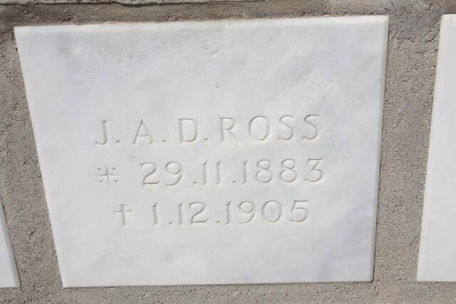 ROSS J.A.D. 1883-1905