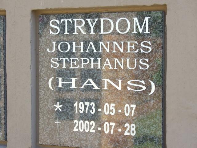STRYDOM Johannes Stephanus 1973-2002